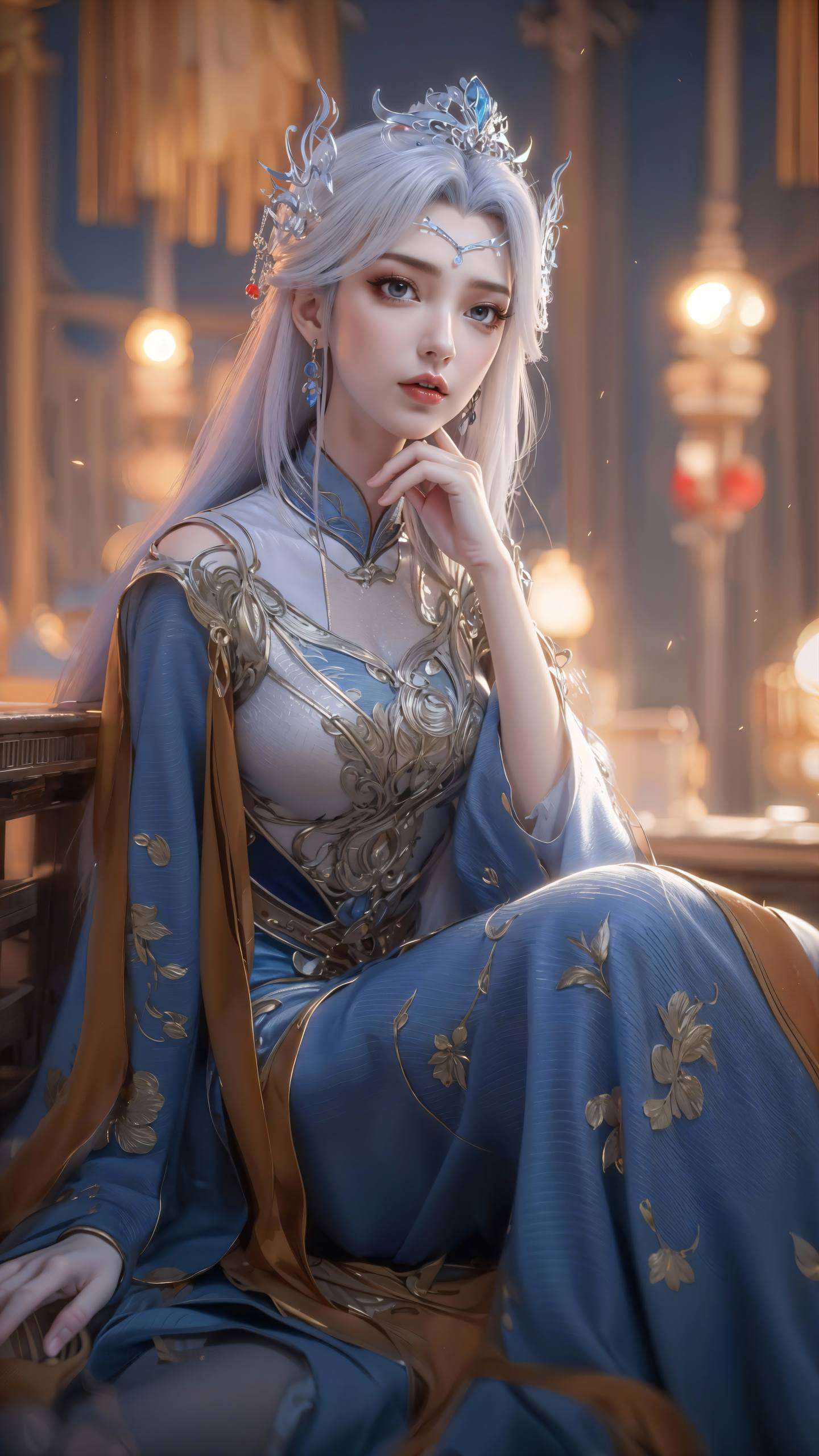 仿佛整个玄幻世界都亮了起来让人不禁想问：“这样的女神