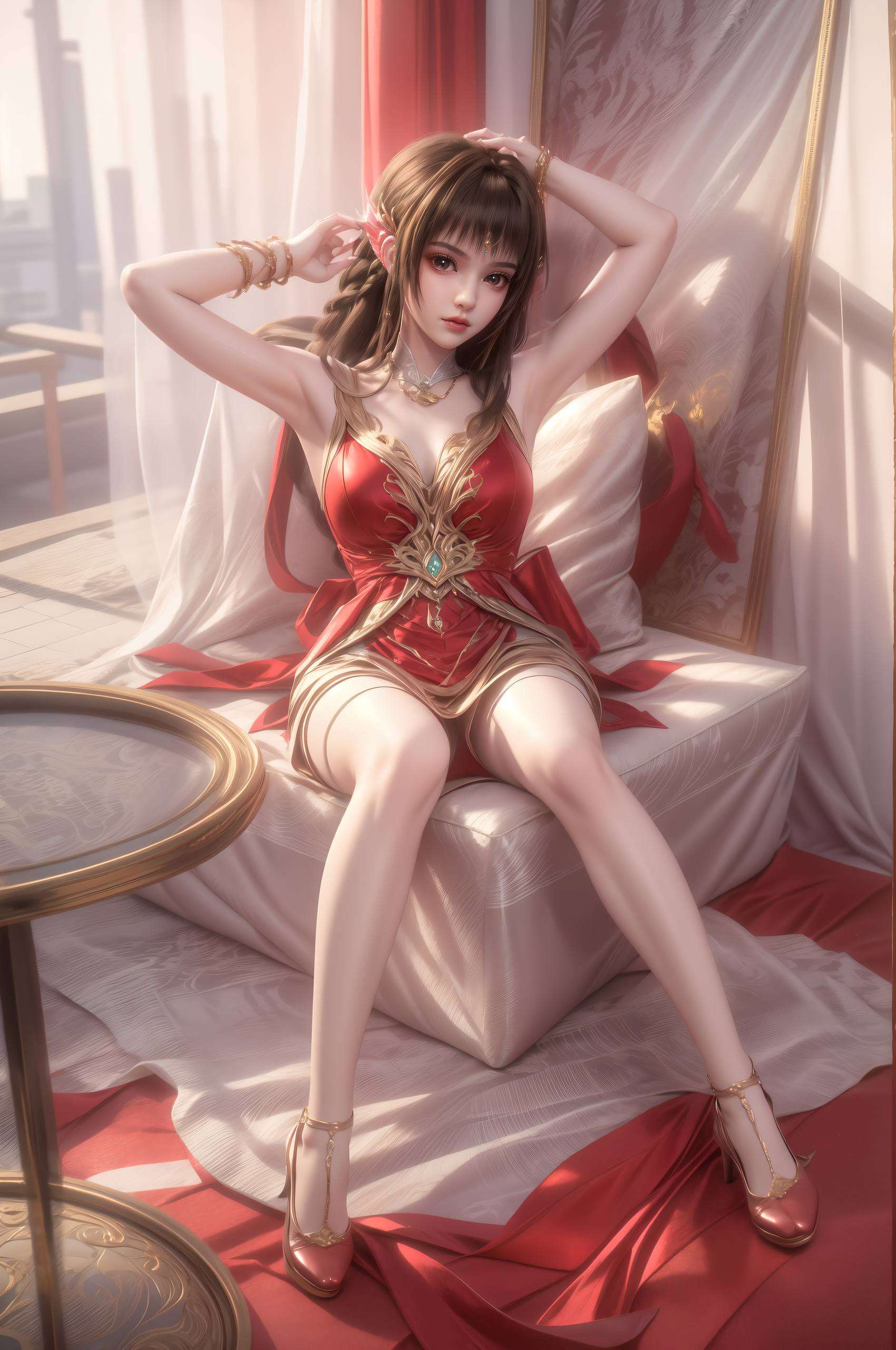 国漫女神们找到片刻的宁静与自我