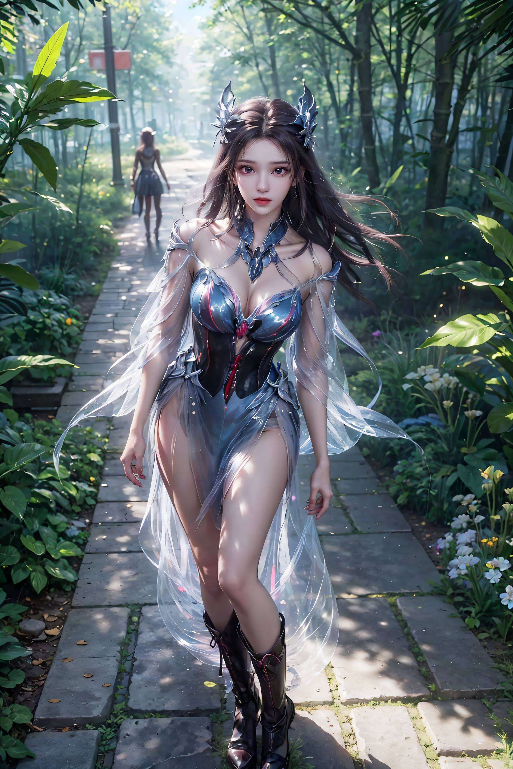 壁纸中的她嘿