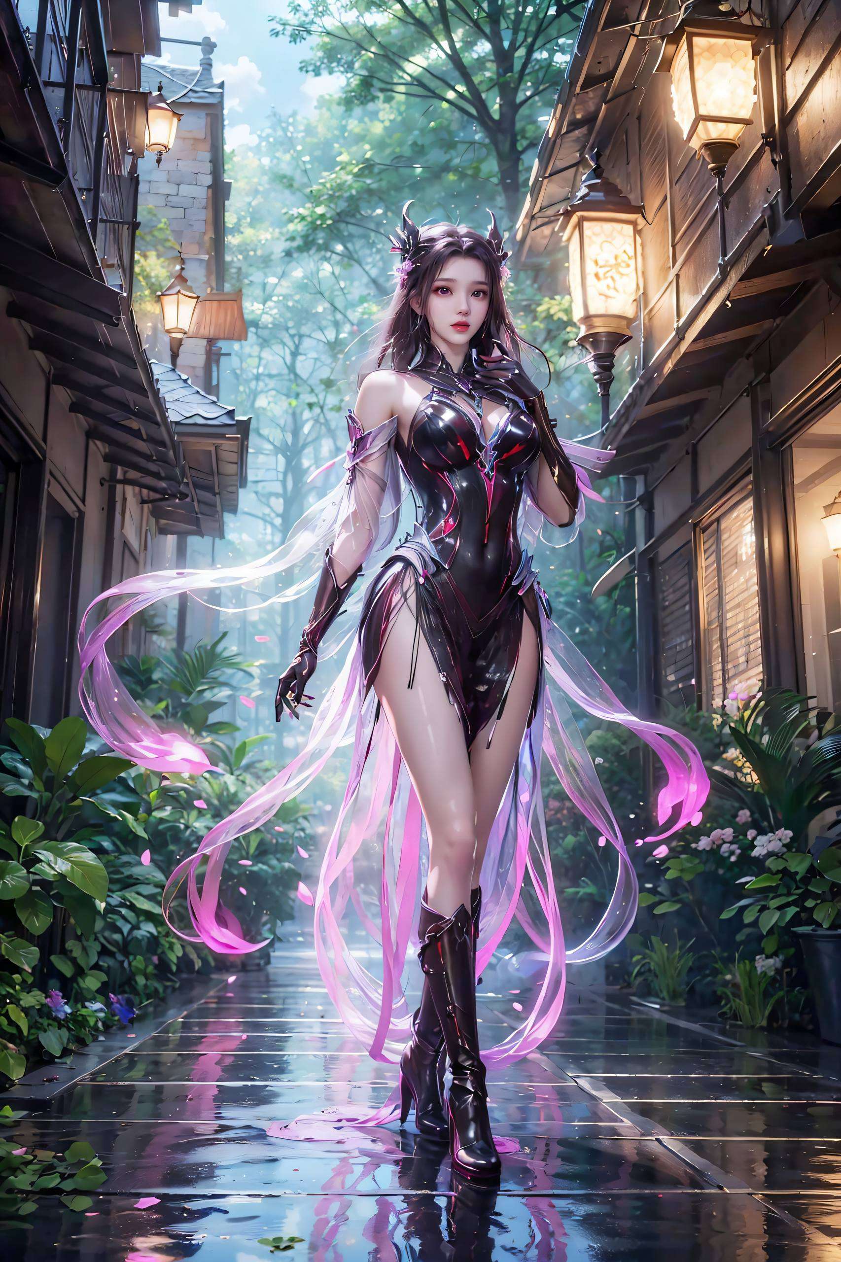 她的身姿优雅朱竹清