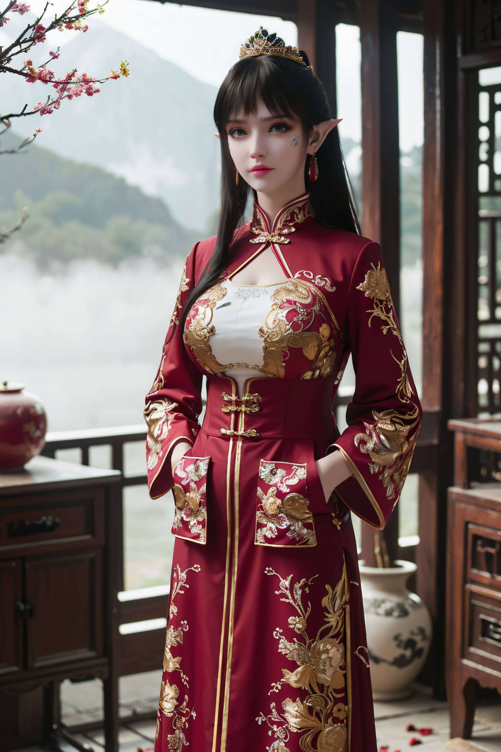 完美展现了凤清儿作为国漫女神的风采还是她的日常装扮