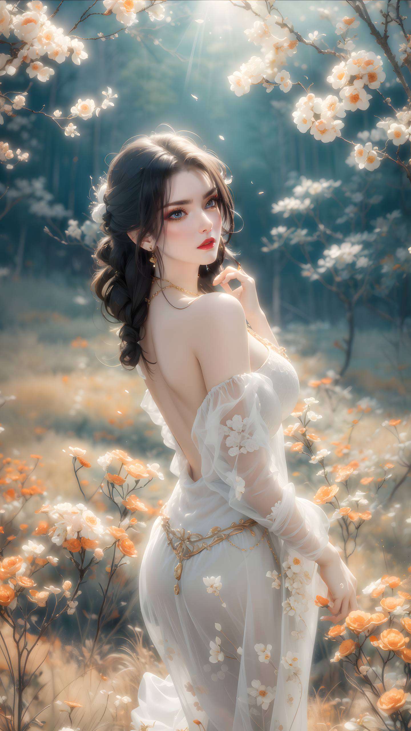 让你的手机屏幕也感受一下这股霸气与美艳并存的魅力吧！嘻嘻不仅颜值爆表