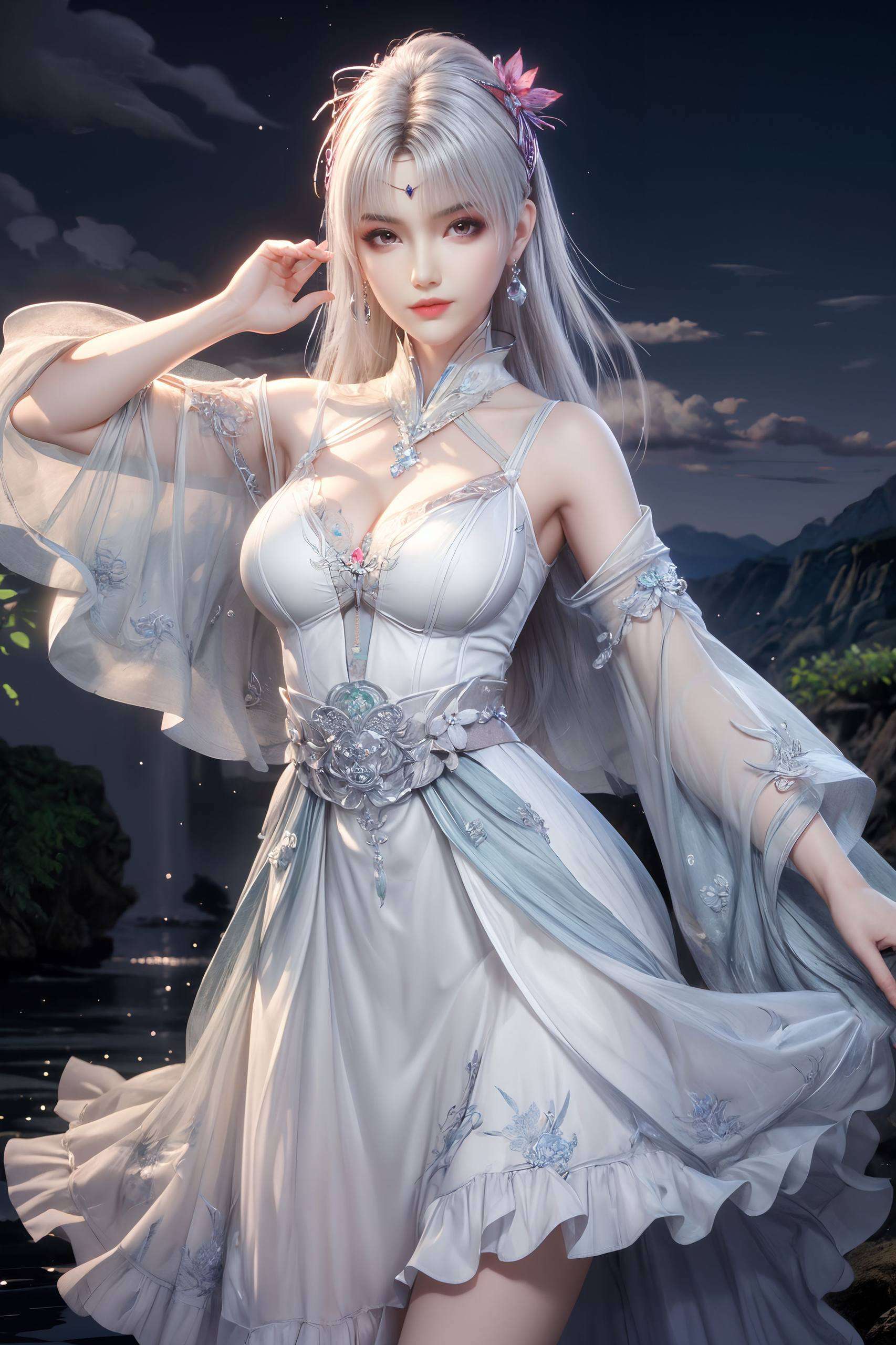 其身姿婀娜容颜绝世