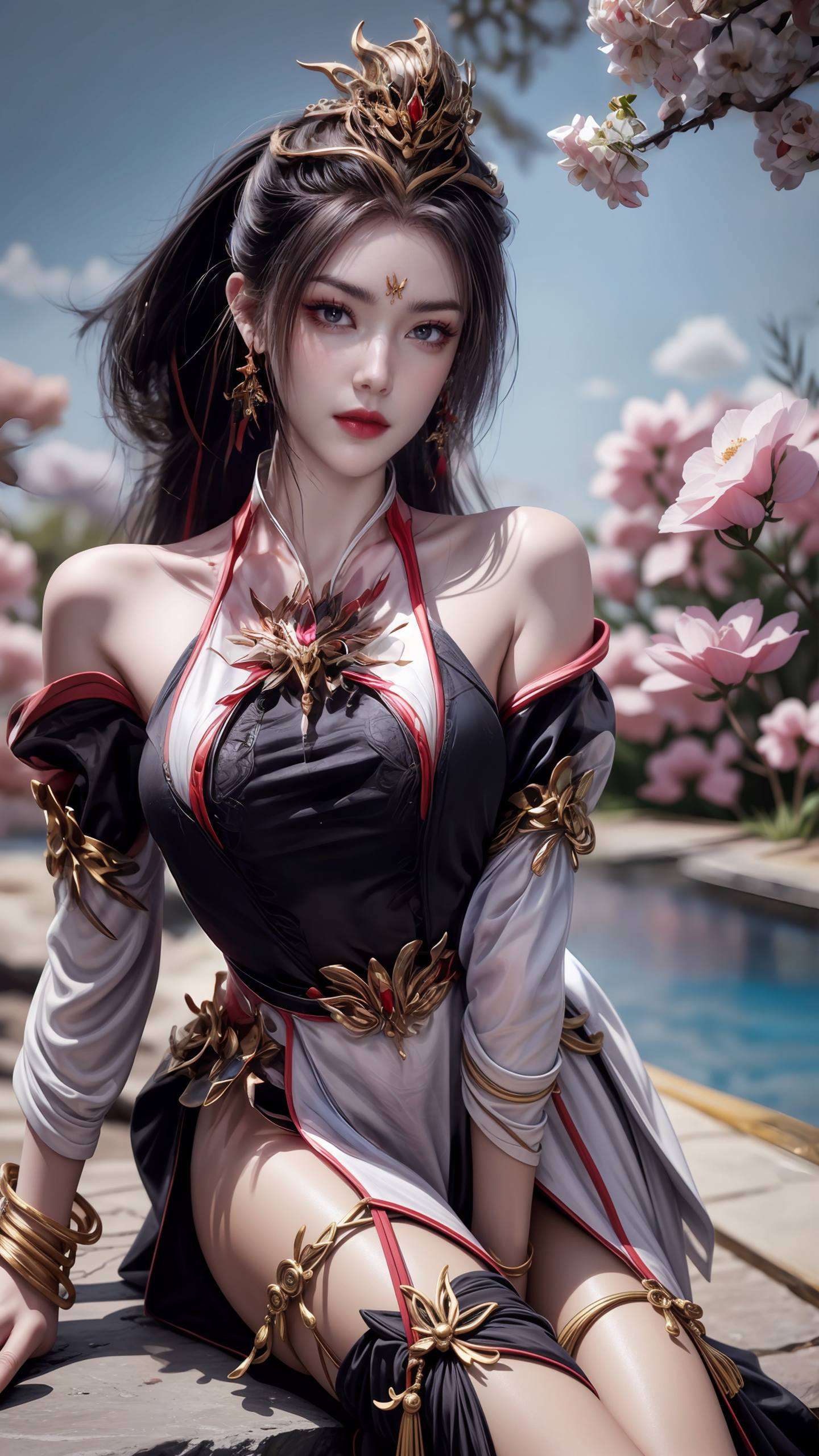 她的壁纸更是在高清4K平板壁纸上以美貌征服众生