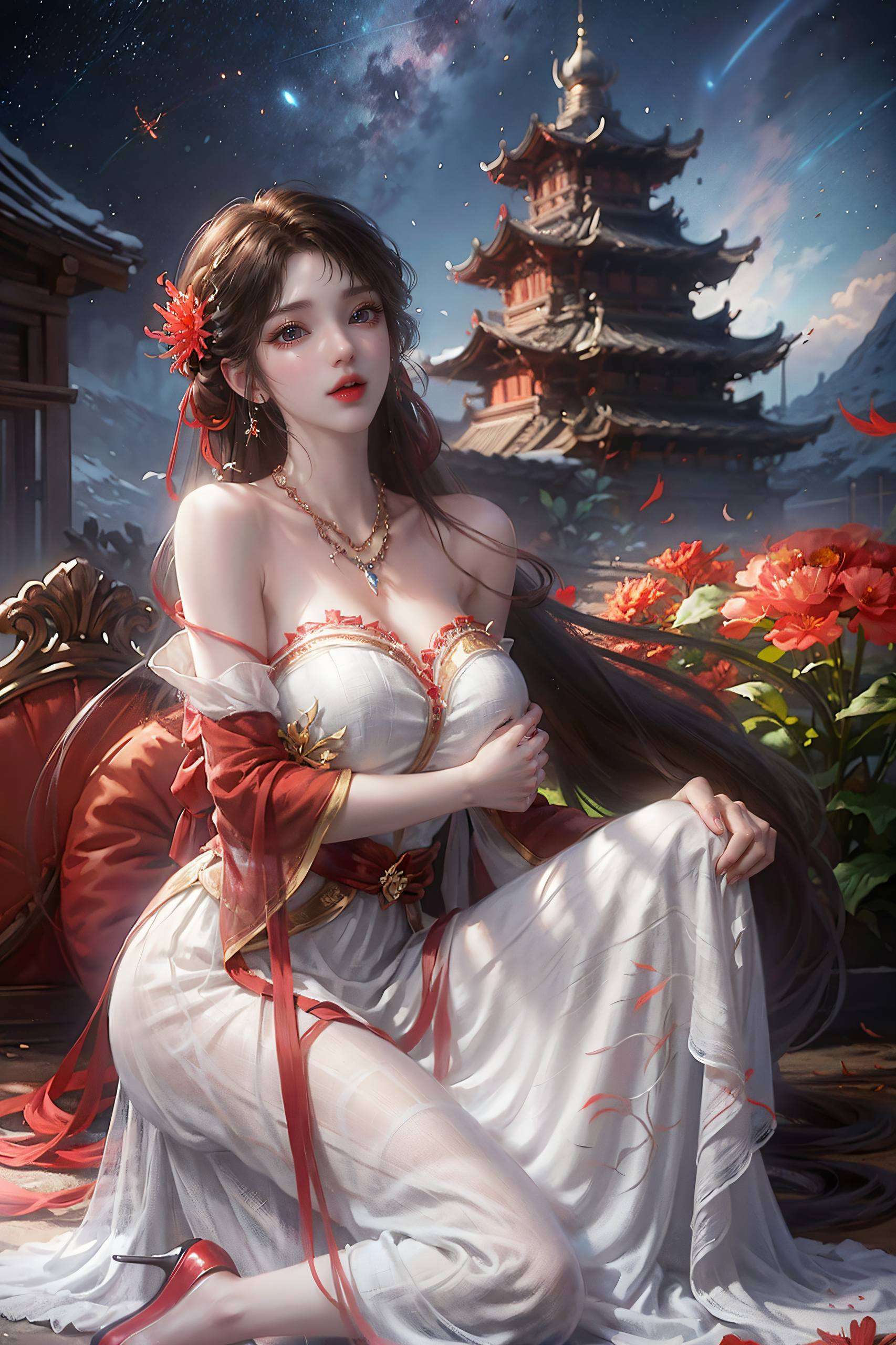 火灵儿的身影总能成为最亮眼的风景她的美丽与力量