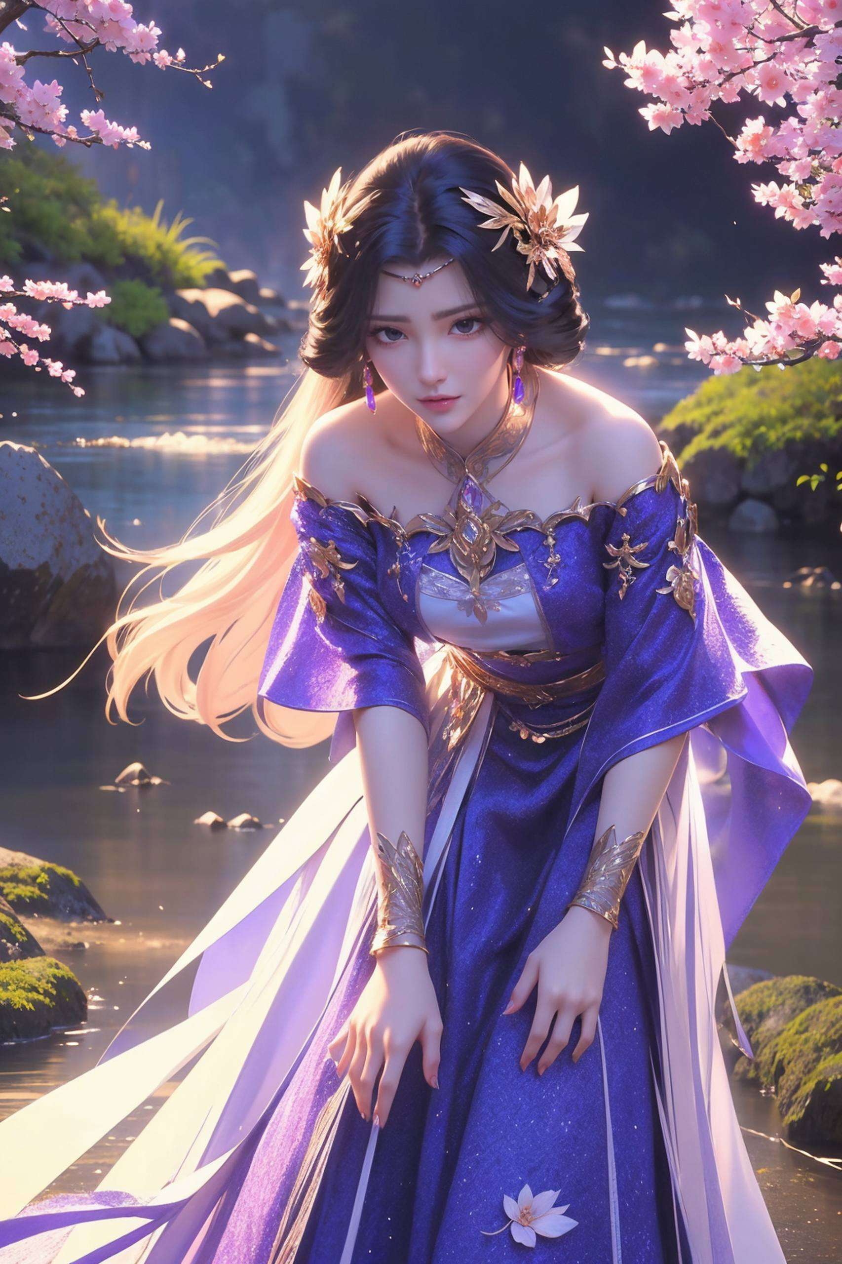 沉浸在国漫女神的梦幻世界中吧！在完美世界的云端之上