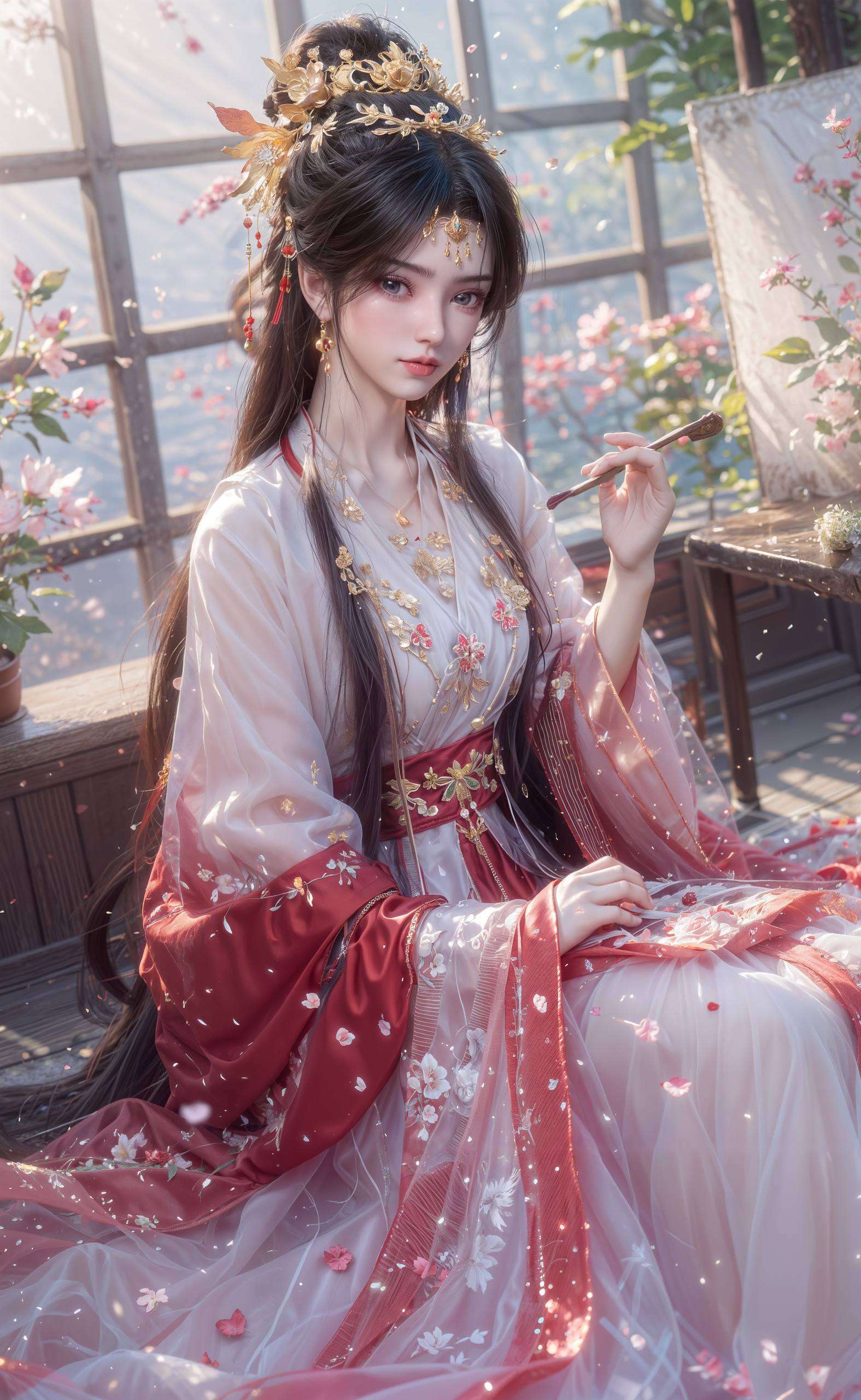 容颜绝世尽显其仙姿玉貌