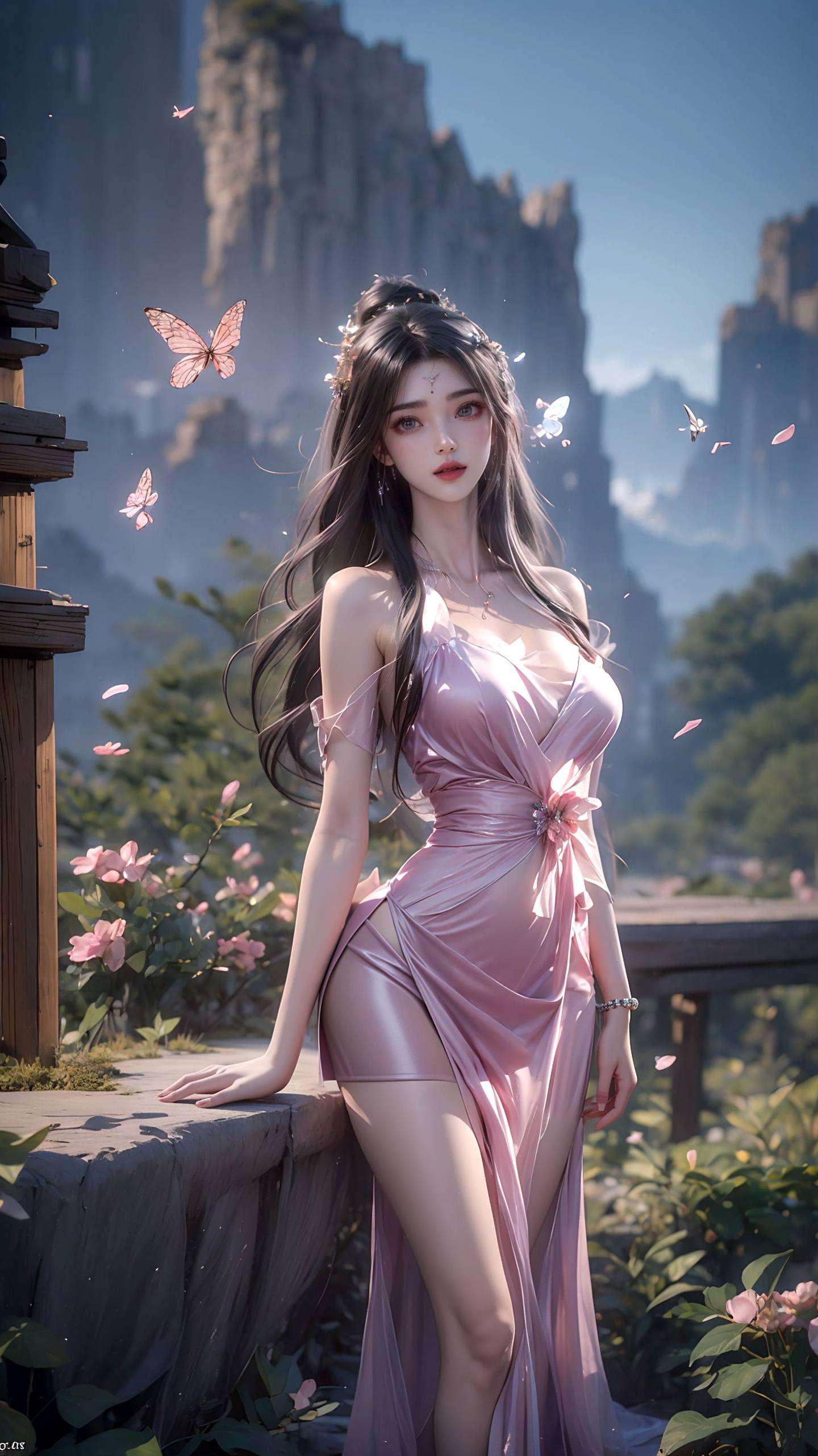 眼神如星辰般深邃仿佛能看穿你的屏幕直达心灵！她的壁纸