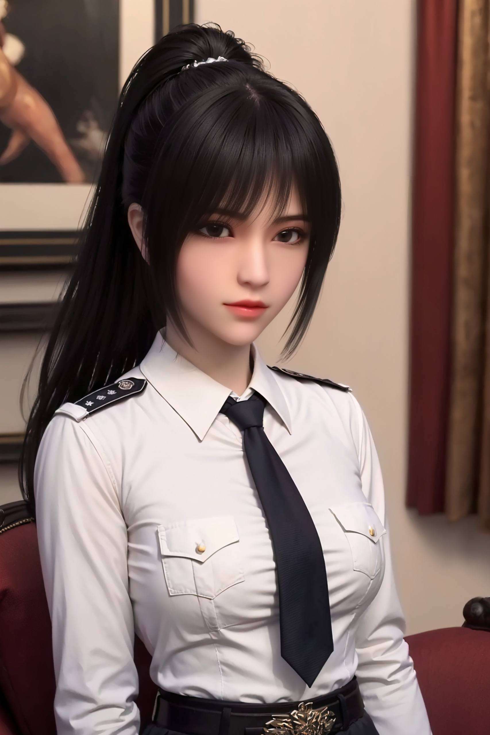 给你一个帅气的敬礼雄兵连的狙击女神