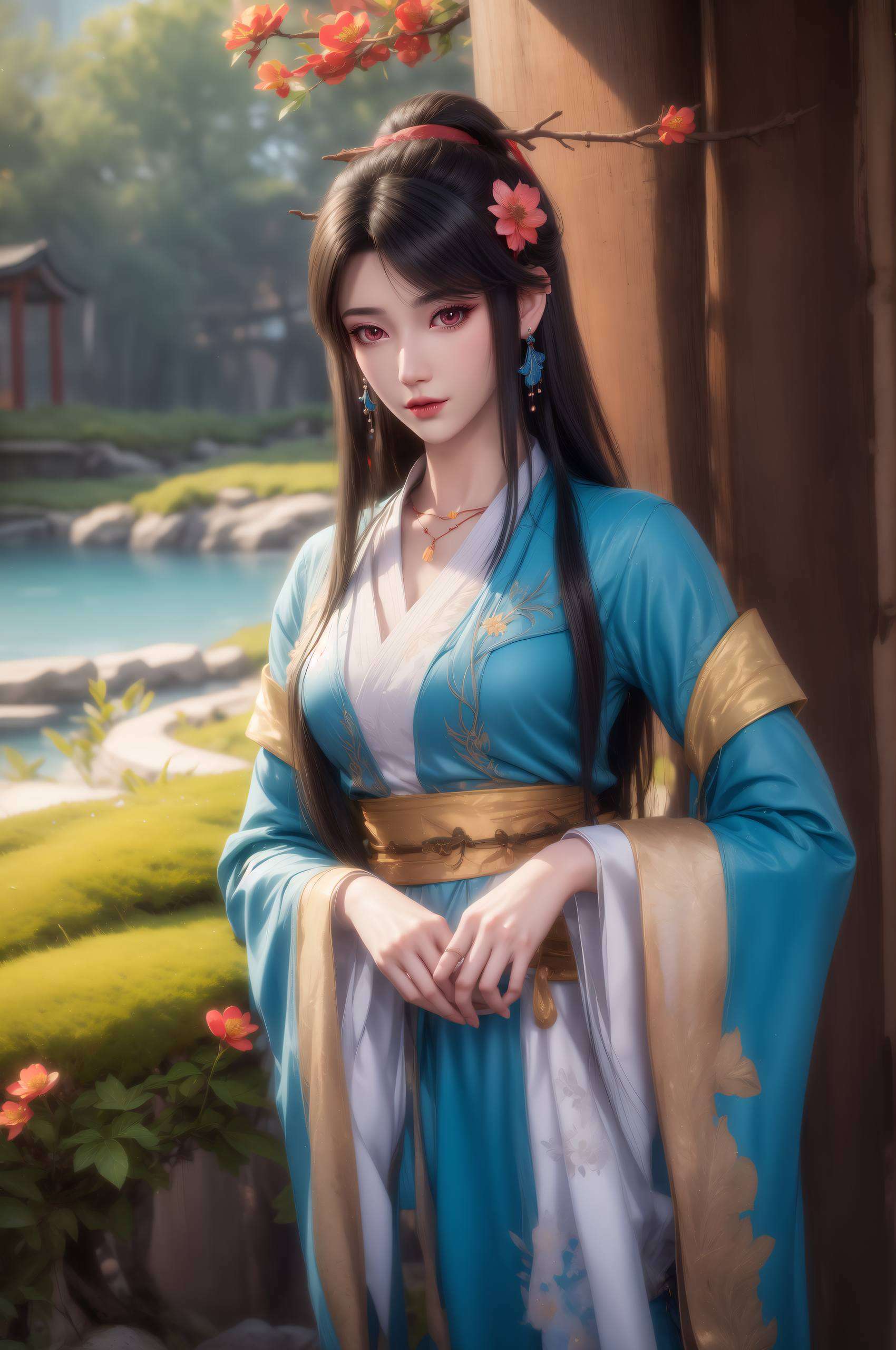 在夭夭的壁纸世界里每一张都是她与元尊的浪漫邂逅
