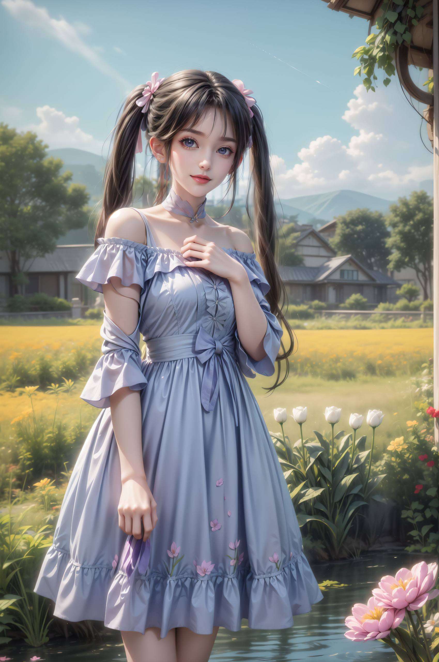 一个灵动如风首先映入眼帘的就是这两位绝世美女