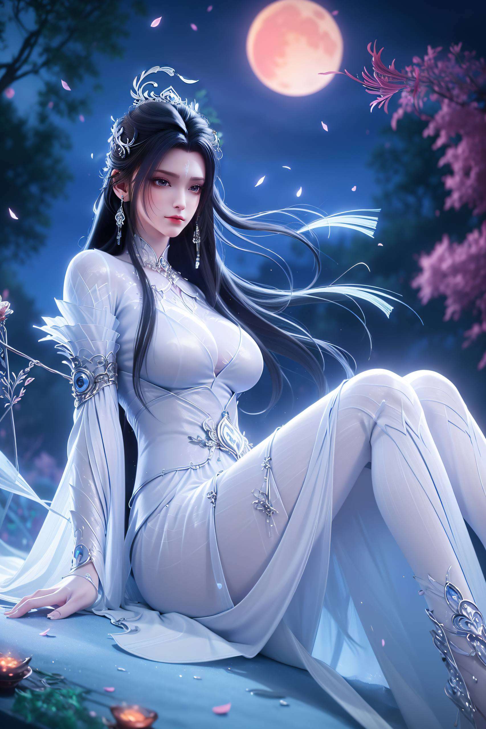 她的高清壁纸让你的手机也变成仙侠世界的一部分吧！