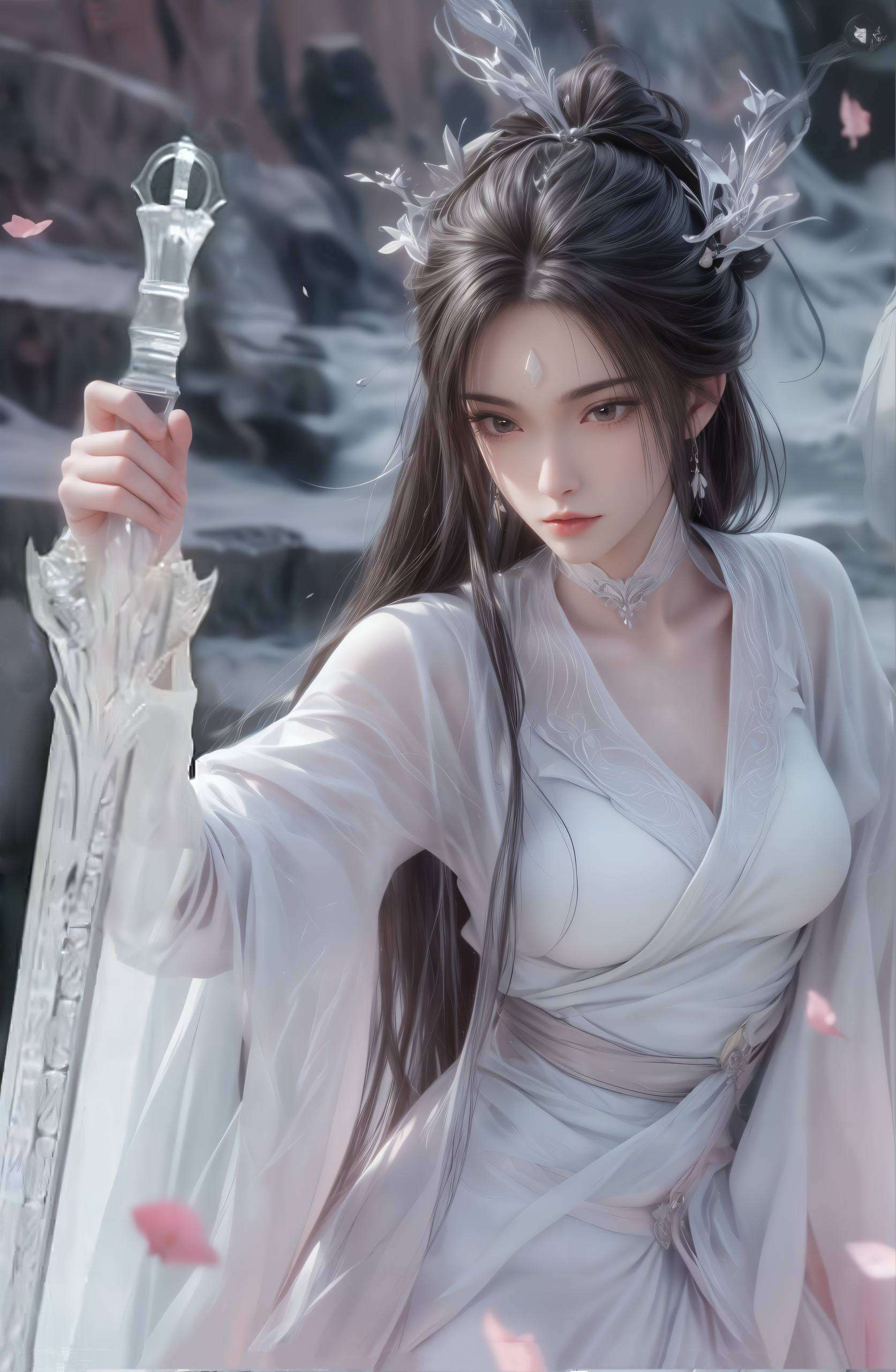 这位来自诛仙的冰雪女神更是让无数手机屏幕为之倾倒