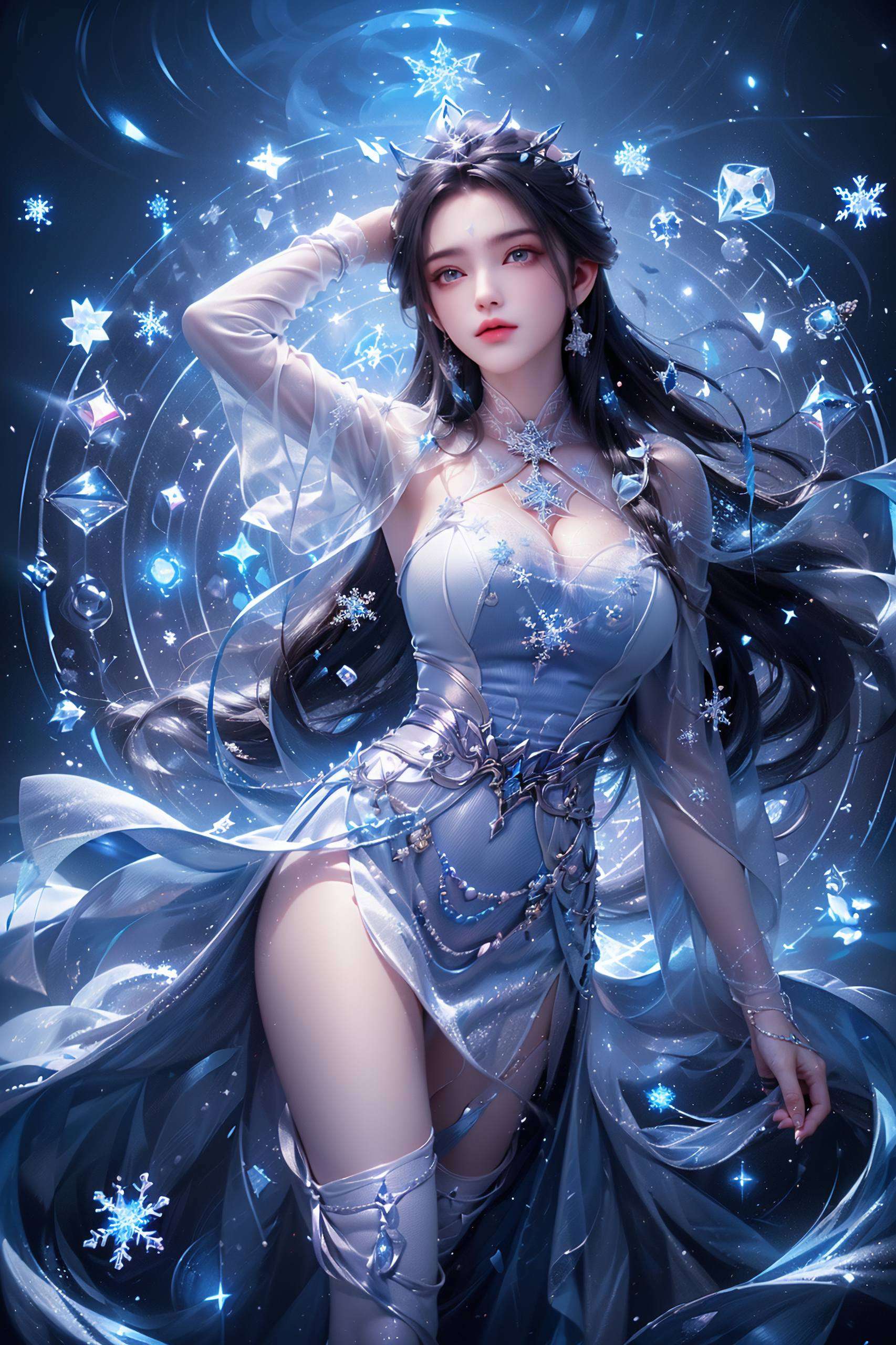 让你的手机也感受一下这位动漫美女的魅力吧！冷酷中带着致命的吸引力